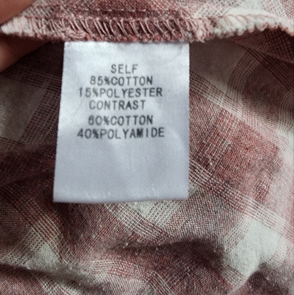Easel Pink and White Plaid Sleeveless Top - Picture 4 of 8